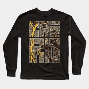 Cairo, Egypt City Map Typography - Pastel Long Sleeve T-Shirt